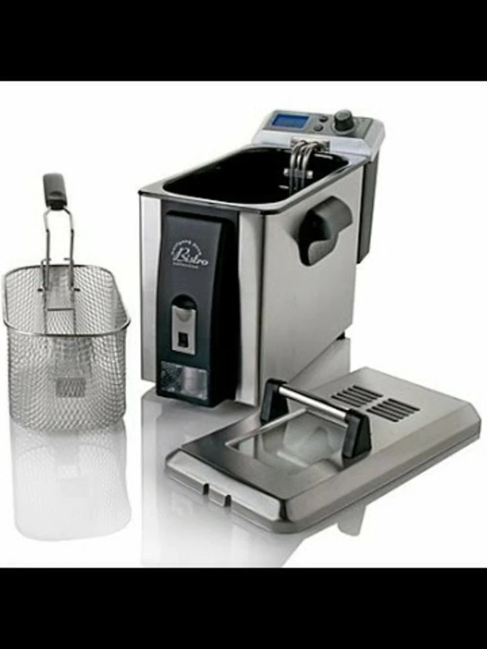 Wolfgang Puck Bistro 4L Digital Deep Fryer Stainless Steel BDFR0060 Silver/Black